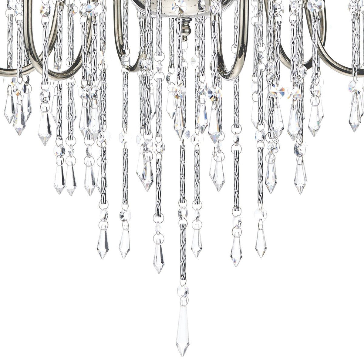 Daniella Polished Nickel 6 Lights Pendant Light - London Lighting - 6