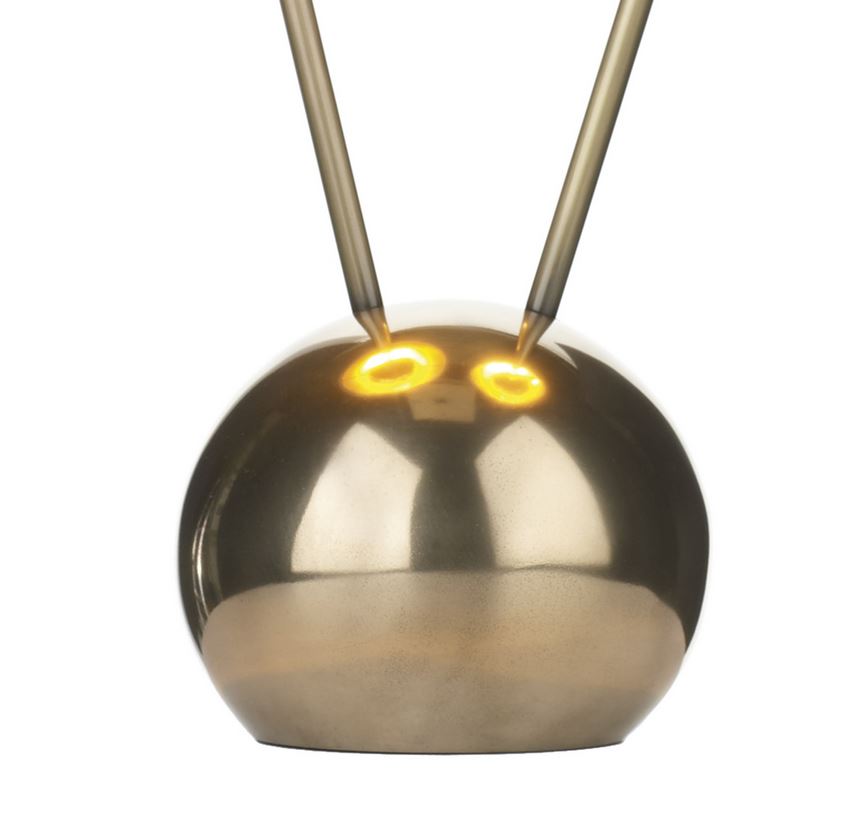 Sputnik Bronze Double Table Light With Separately Priced Shades (With Shape & Colour Options) - ID 10171