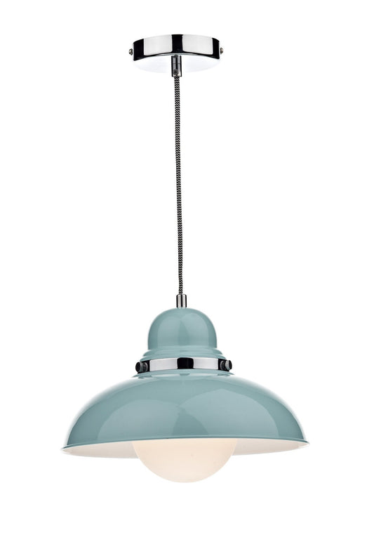 Dynamo Blue Suspended Ceiling Light - London Lighting - 1