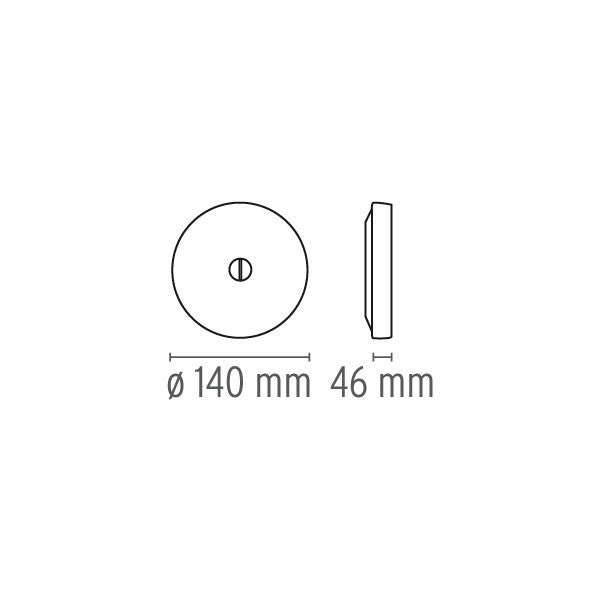 FLOS Mini Button + Glass Diffuser Wall or Ceiling Light - London Lighting - 2