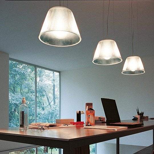 FLOS Romeo Moon S1 Glass Suspension Pendant - London Lighting - 6