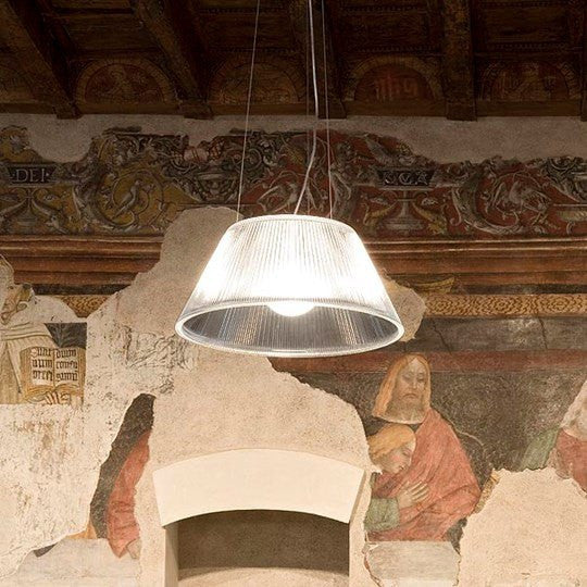 FLOS Romeo Moon S1 Glass Suspension Pendant - London Lighting - 4