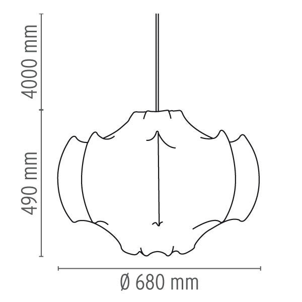 FLOS Viscontea Cocoon Suspension Pendant - London Lighting - 2