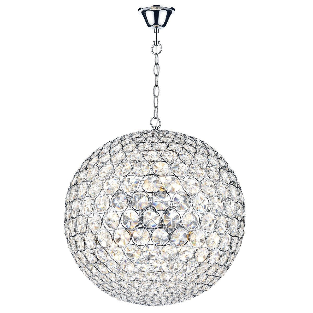 Fiesta Polished Chrome 8 Lights Pendant Light - London Lighting - 1