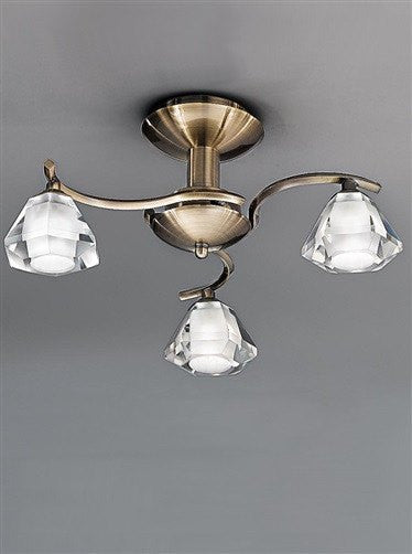 Twista 3 Arm Flush Light - London Lighting - 3