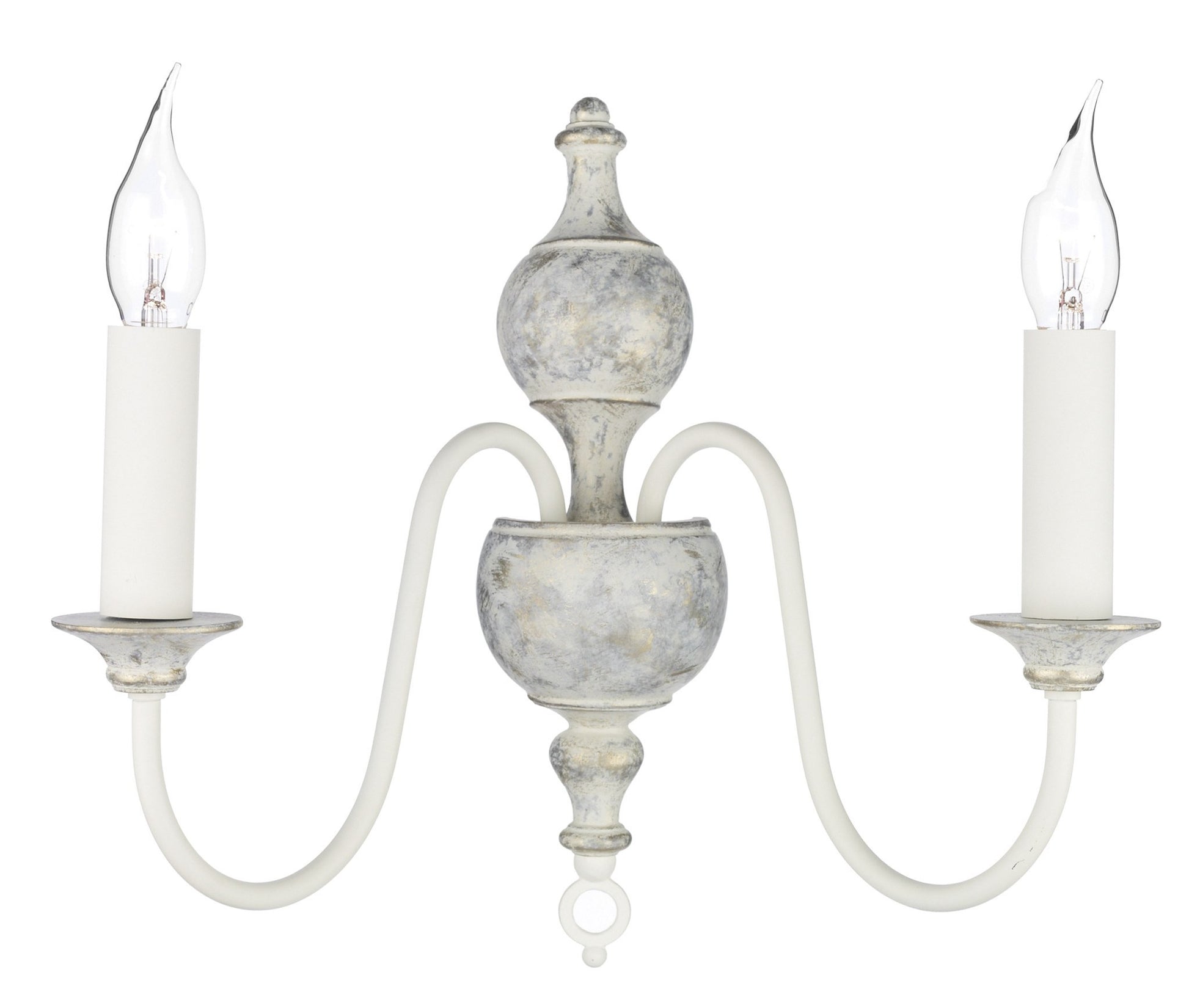 Flemish Distressed Cream Wall Light - London Lighting - 1