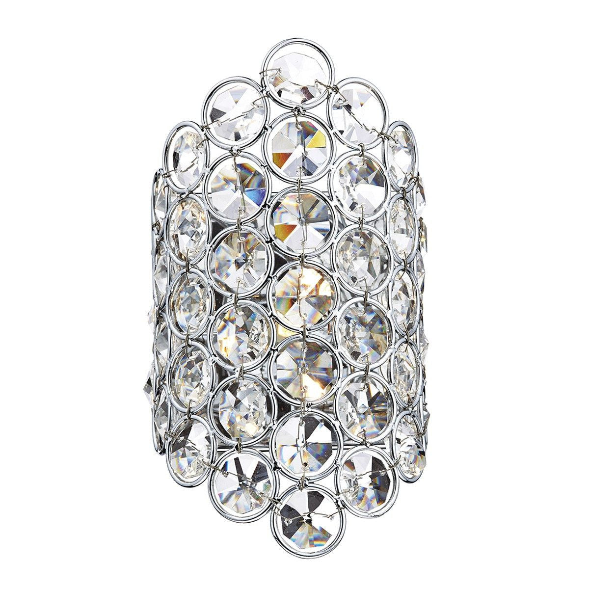 Frost Polished Chrome 1 Light Wall Bracket - London Lighting - 1