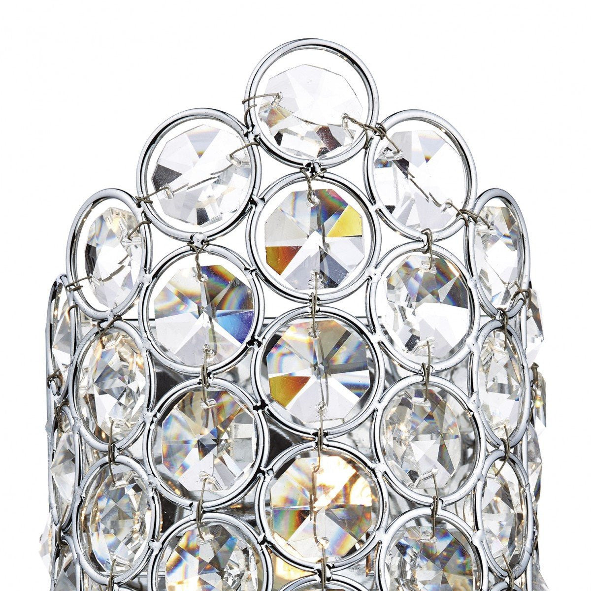 Frost Polished Chrome 1 Light Wall Bracket - London Lighting - 3