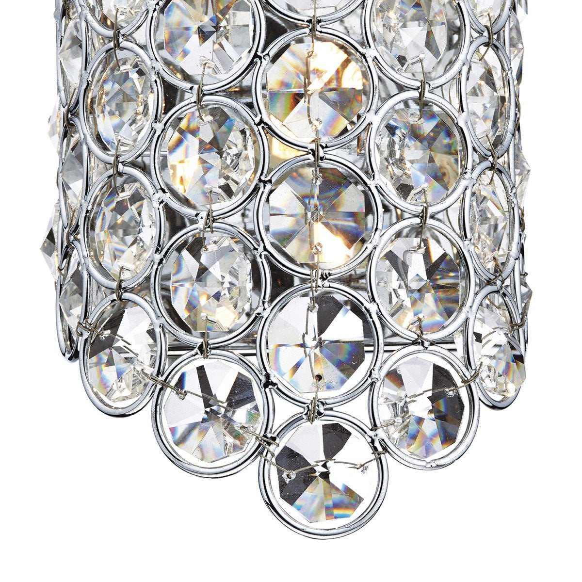 Frost Polished Chrome 1 Light Wall Bracket - London Lighting - 2