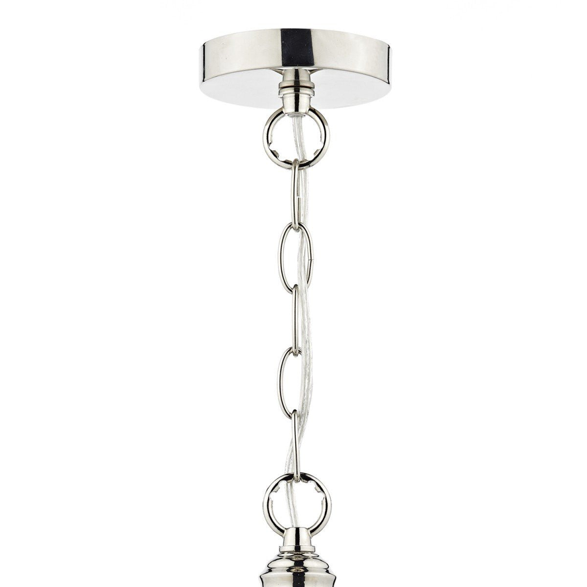 Heath Polished Nickel 1 Light Pendant Light - London Lighting - 3