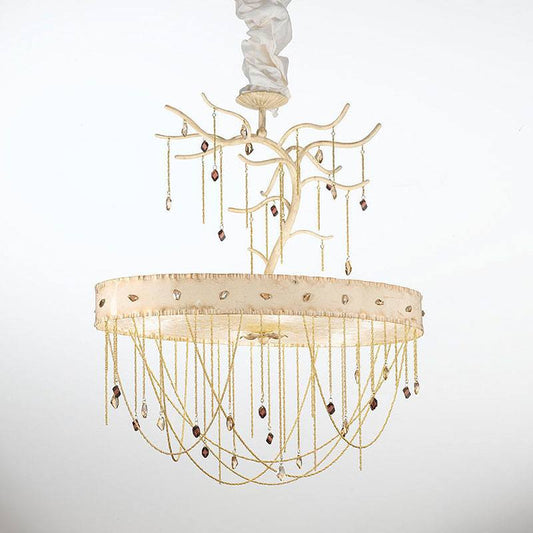 Heritage 6 Light Murano Glass Chandelier