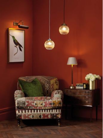 Hunter Brass & Brown Table Light Base Only - ID 10277