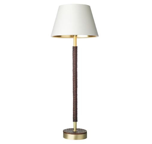 Hunter Brass & Brown Table Light Base Only - ID 10277
