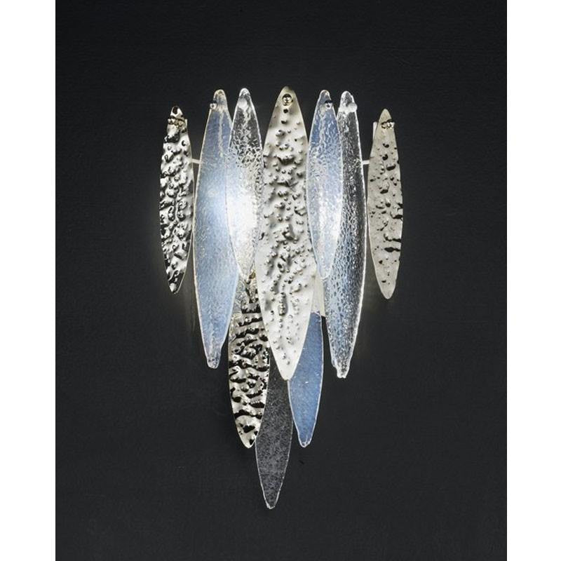 Ice Rain Small Murano Glass Wall Light