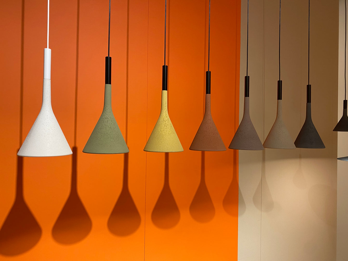 Foscarini Aplomb Pendant in Brick Red - 10m Drop
