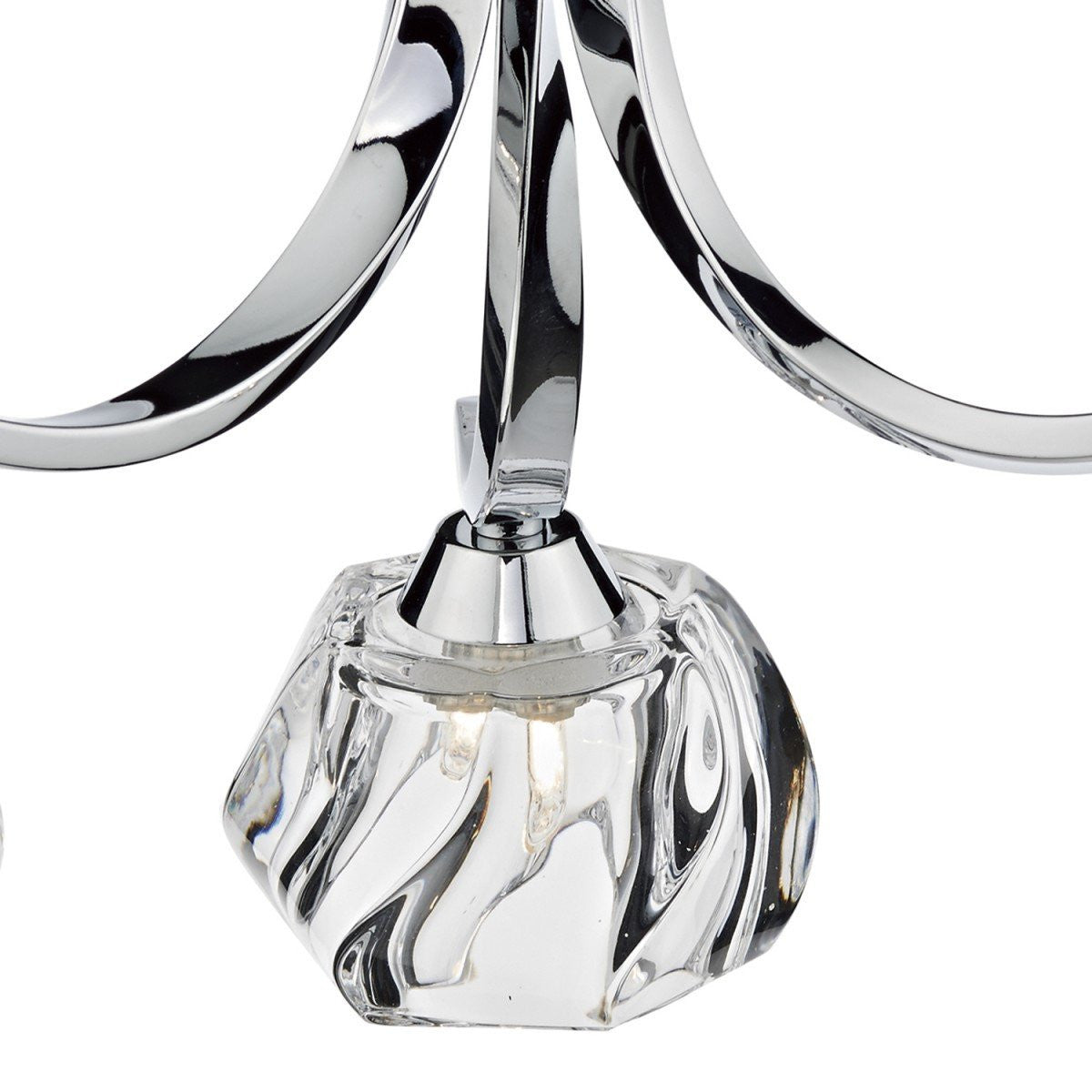 Ivy Polished Chrome 3 Lights Semi-Flush - London Lighting - 2