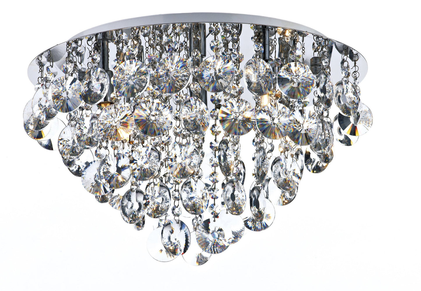 Jester Chrome 5 Lamp Ceiling Light - London Lighting - 1