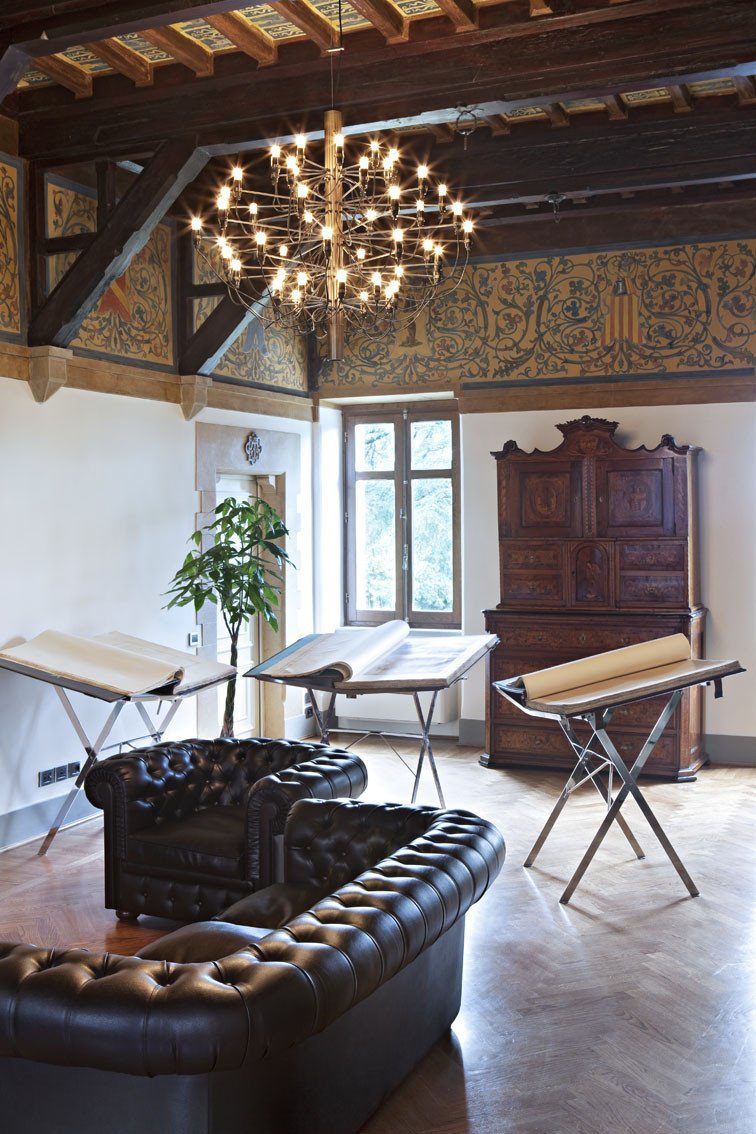 FLOS 2097/50 Suspension In Polished Brass With Frosted LED Bulbs Included - ID 9900