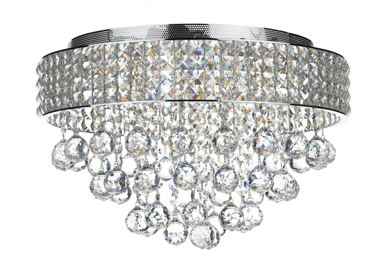 Matrix Chrome 5 Lamp Ceiling Light - London Lighting - 1