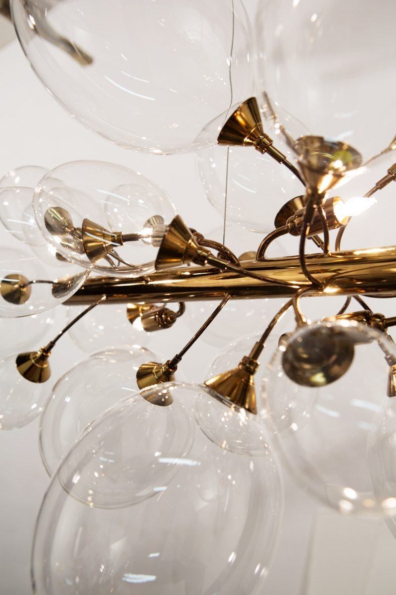 Ballon Bespoke Italian 6 Lamp Small Suspension with Blown Glass - Colour Options