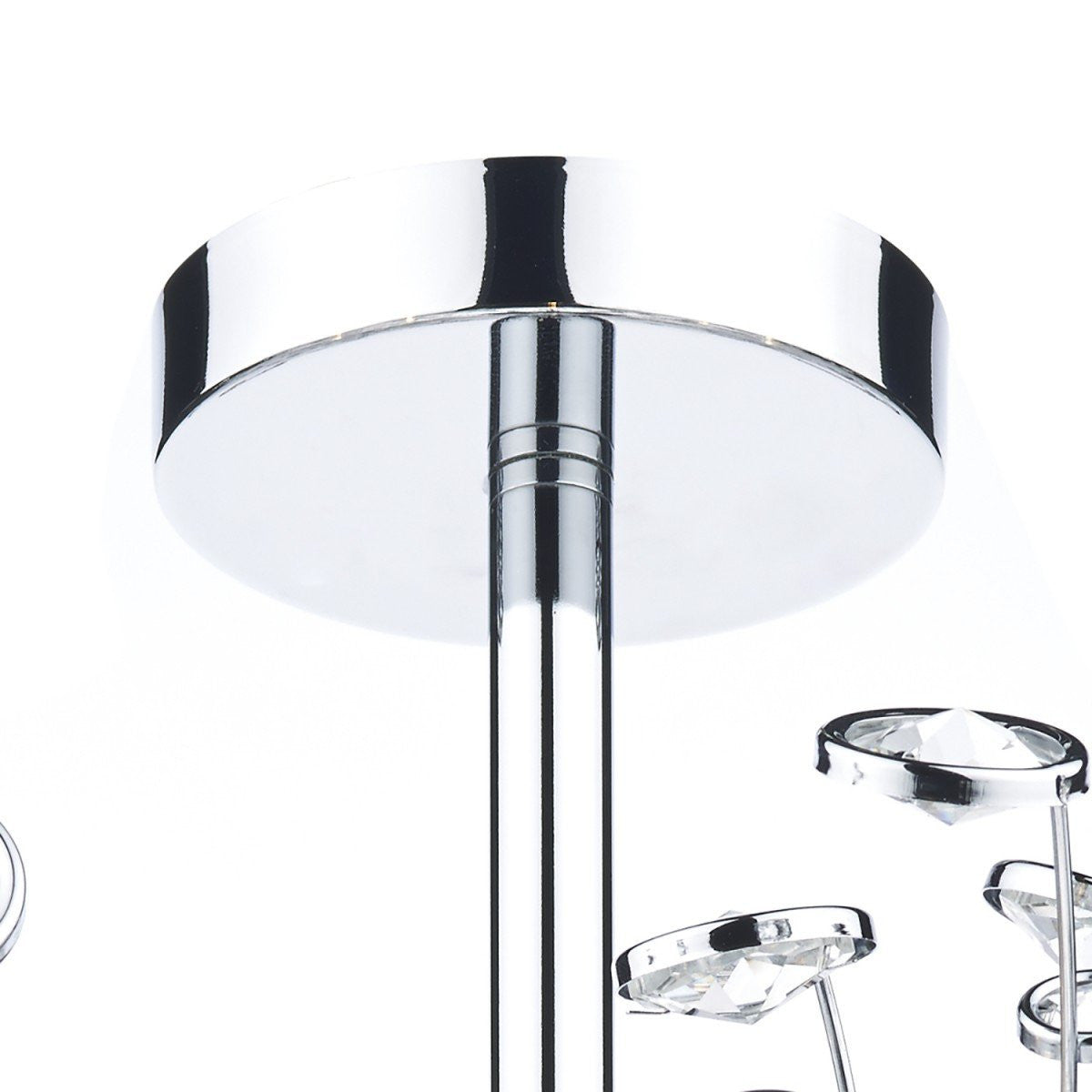Oberoi Polished Chrome 6 Lights Semi-Flush - London Lighting - 4