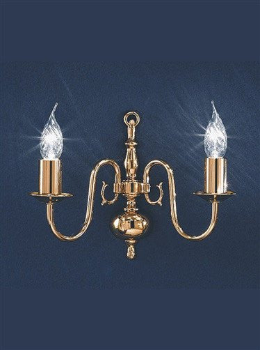 Delft 2 Arm Wall Bracket - London Lighting - 1