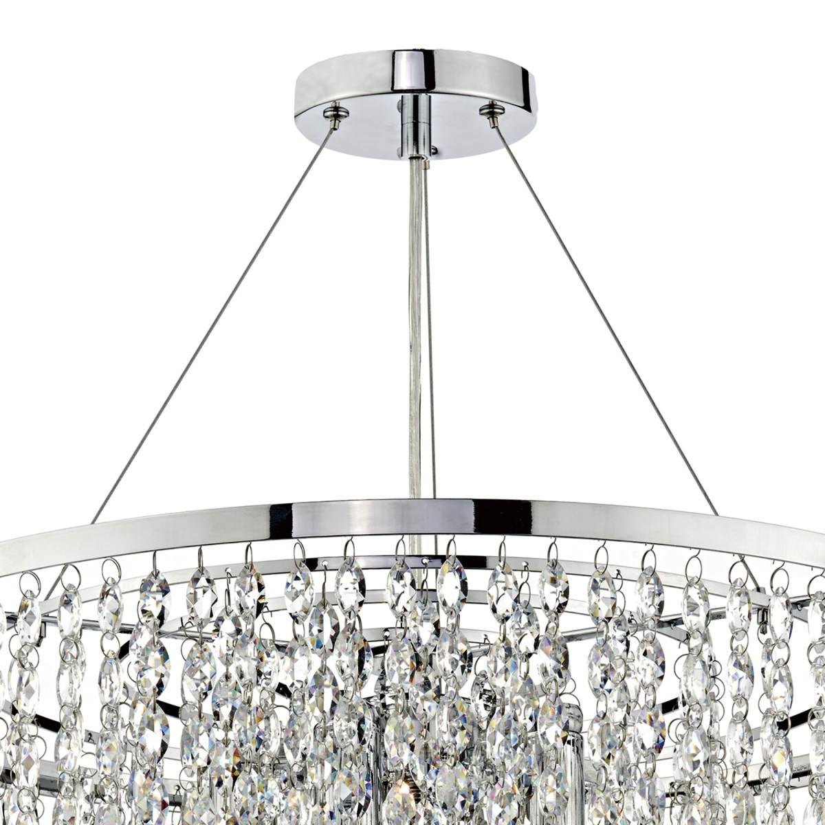 Pescara Polished Chrome 5 Lights Pendant Light - London Lighting - 2