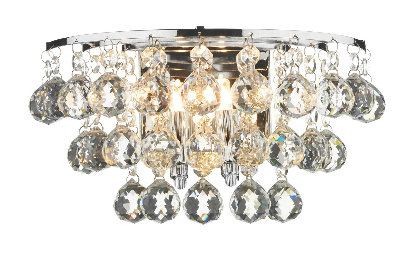 Pluto Chrome Wall Light - London Lighting - 1