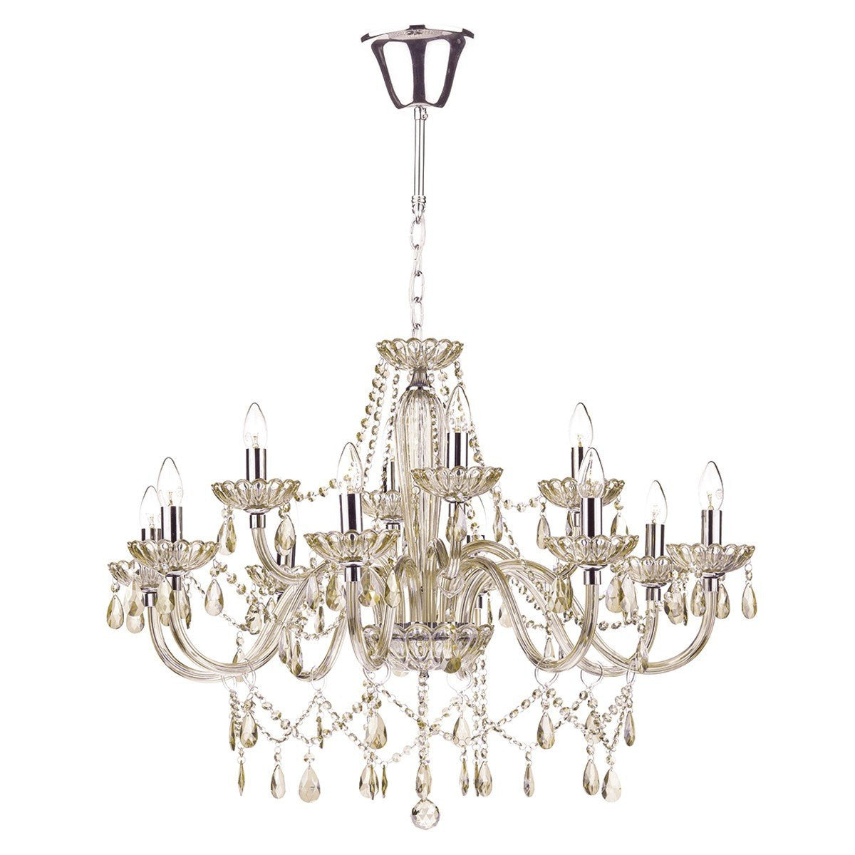 12 arm on sale crystal chandelier