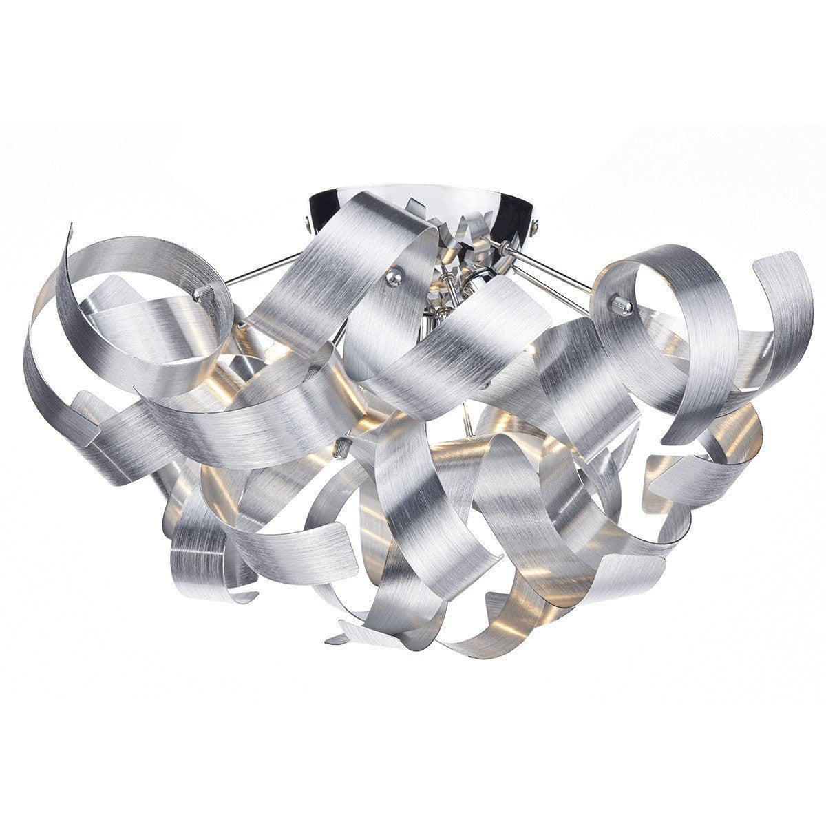 Rawley Silver 4 Lights Flush Light - London Lighting - 1
