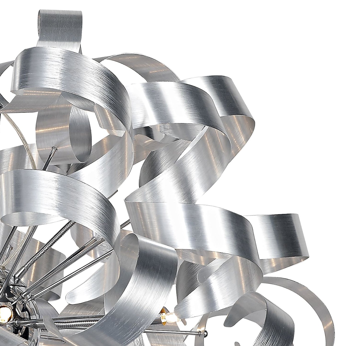 Becontree Brushed Aluminium 12 Light Pendant - ID 7016