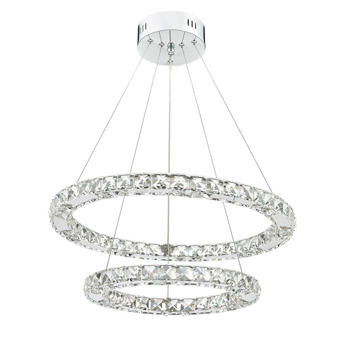 Roma LED Chrome Dimmable Pendant - London Lighting - 1