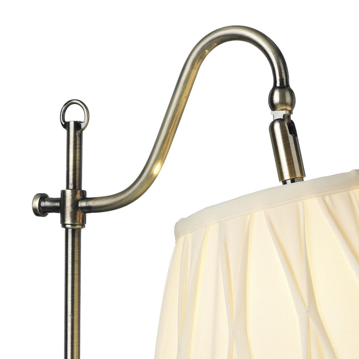 Suffolk Antique Brass Rise & Fall Table Lamp - London Lighting - 4