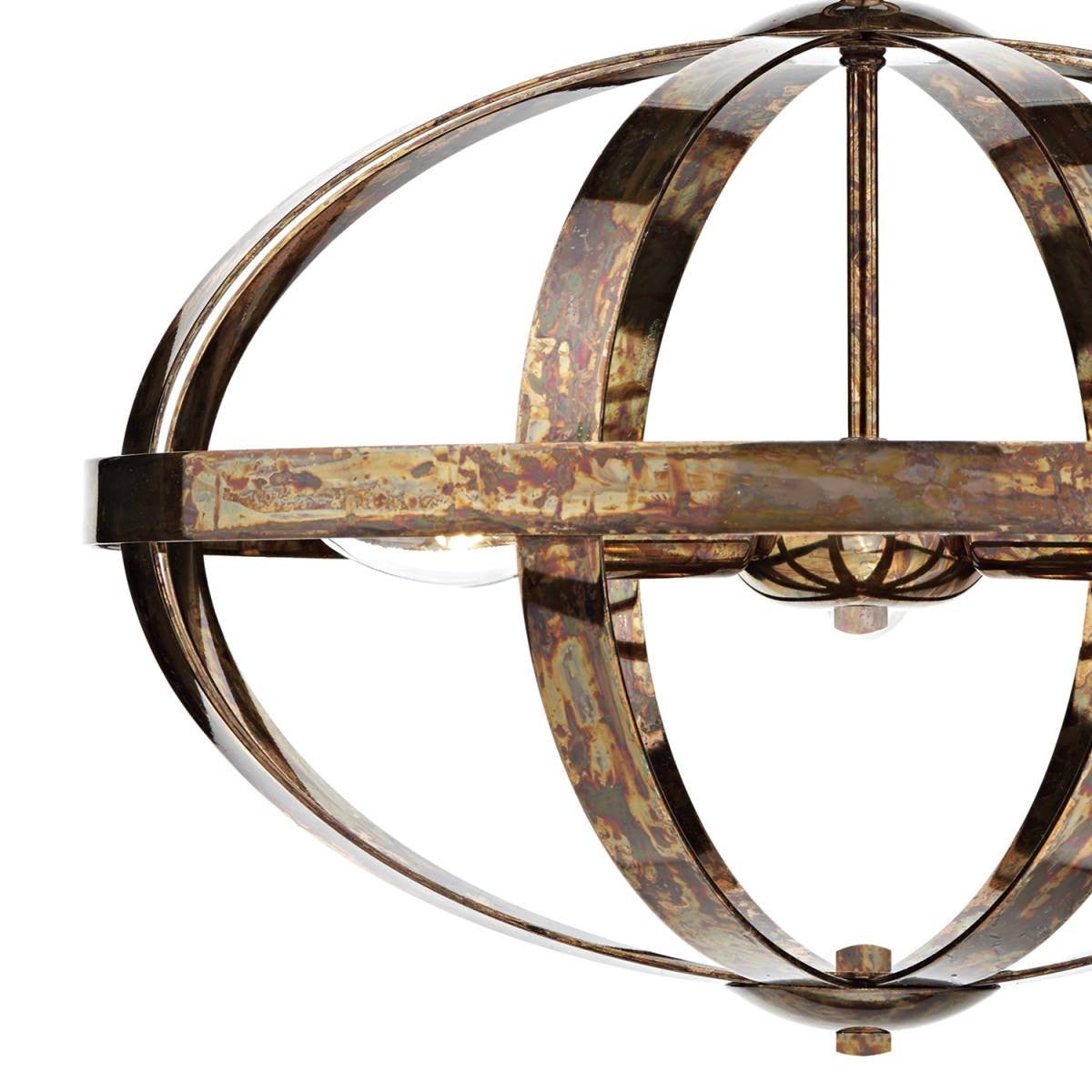Symbol Copper 3 Lights Pendant Light - London Lighting - 3