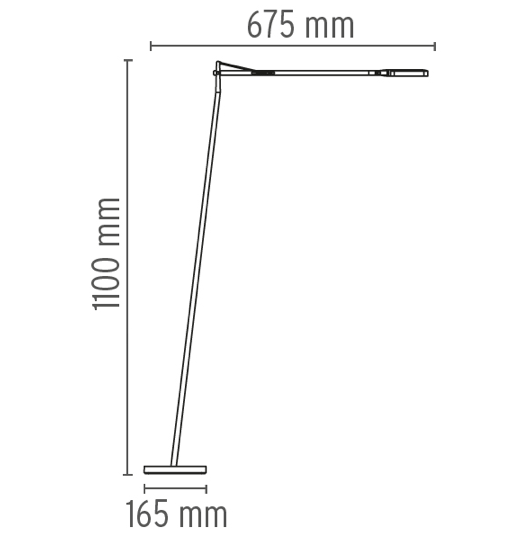 FLOS Kelvin LED F White Floor Lamp - London Lighting - 2