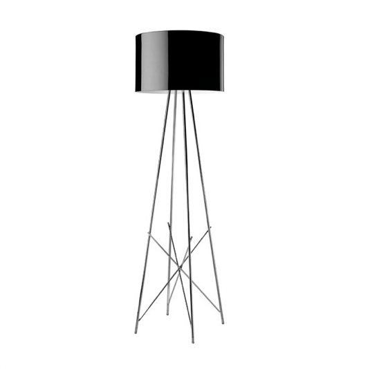 FLOS Ray F1 Small Floor Lamp  - Black Metal - London Lighting - 1