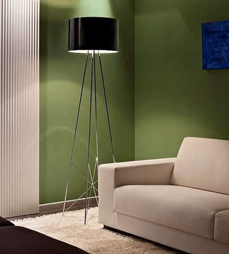 FLOS Ray F1 Small Floor Lamp  - Black Metal - London Lighting - 2