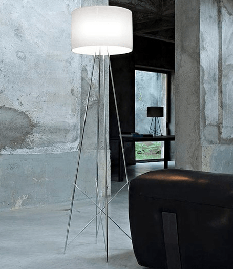 FLOS Ray F2 Large Floor Lamp  - Grey Glass - London Lighting - 3