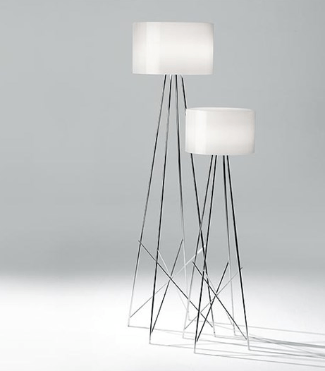 FLOS Ray F2 Large Floor Lamp - Grey Glass - London Lighting - 2