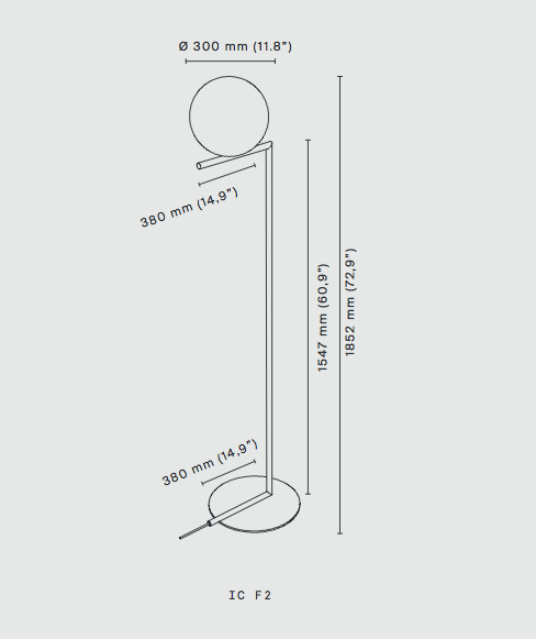FLOS IC Lights 300 F2 Floor Lamp - London Lighting - 3