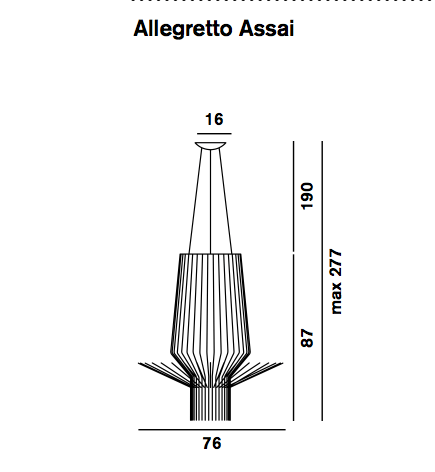 Foscarini Allegretto Assai Suspension Gold - London Lighting - 3