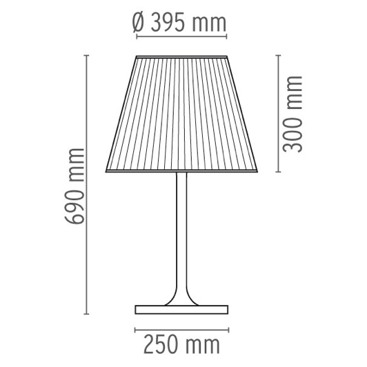 FLOS KTRIBE T2 Fume Table Lamp with Dimmer - London Lighting - 2