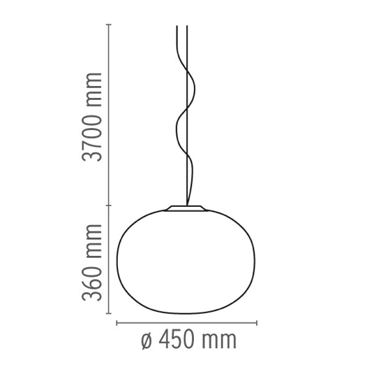 FLOS Glo-Ball S2 Suspended Ceiling Light - London Lighting - 3