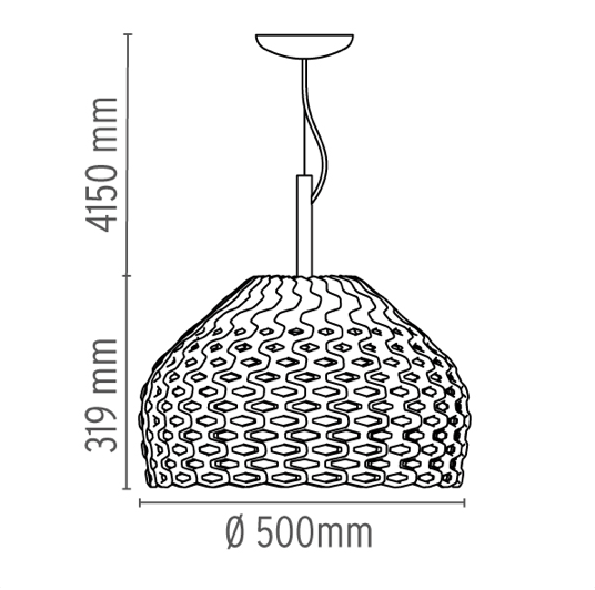 FLOS Tatou S2 Ochre-Grey Ceiling Light - London Lighting - 3