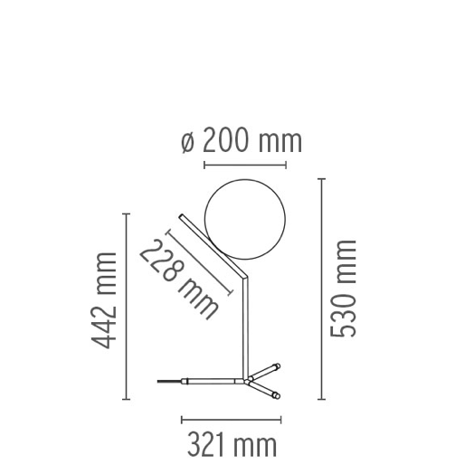 FLOS IC Lights 200 T1 High Table Lamp - London Lighting - 5