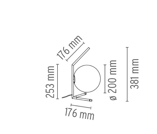 FLOS IC Lights 200 T1 Low Table Lamp - London Lighting - 5