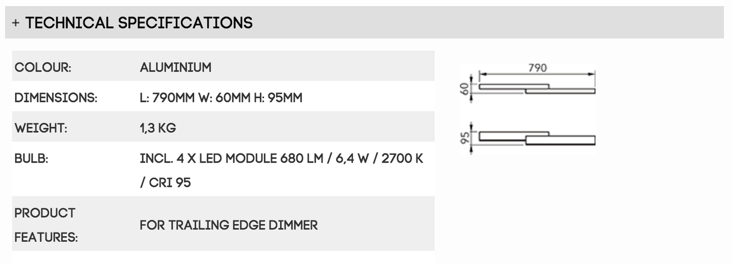 Amox Zon 74-772-072 Aluminium Ceiling Light - London Lighting - 7