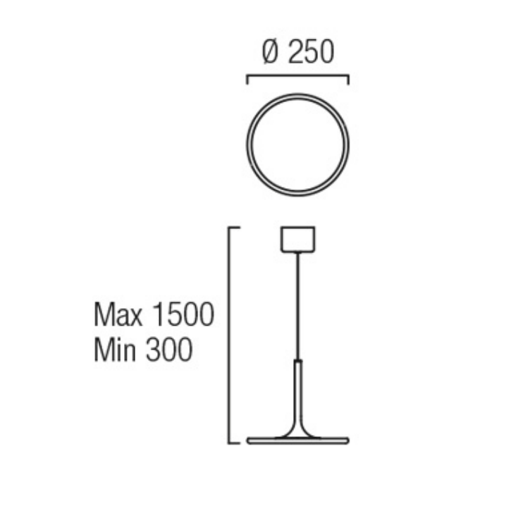 Wanborough White Small LED Single Pendant - ID 7066