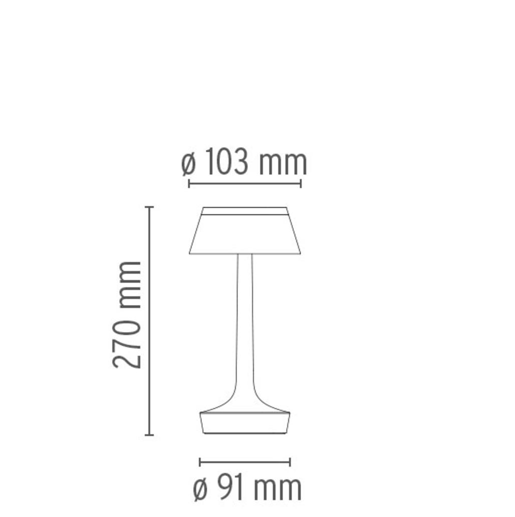 Flos Bon Jour Unplugged Rechargeable Table Lamp - London Lighting - 4