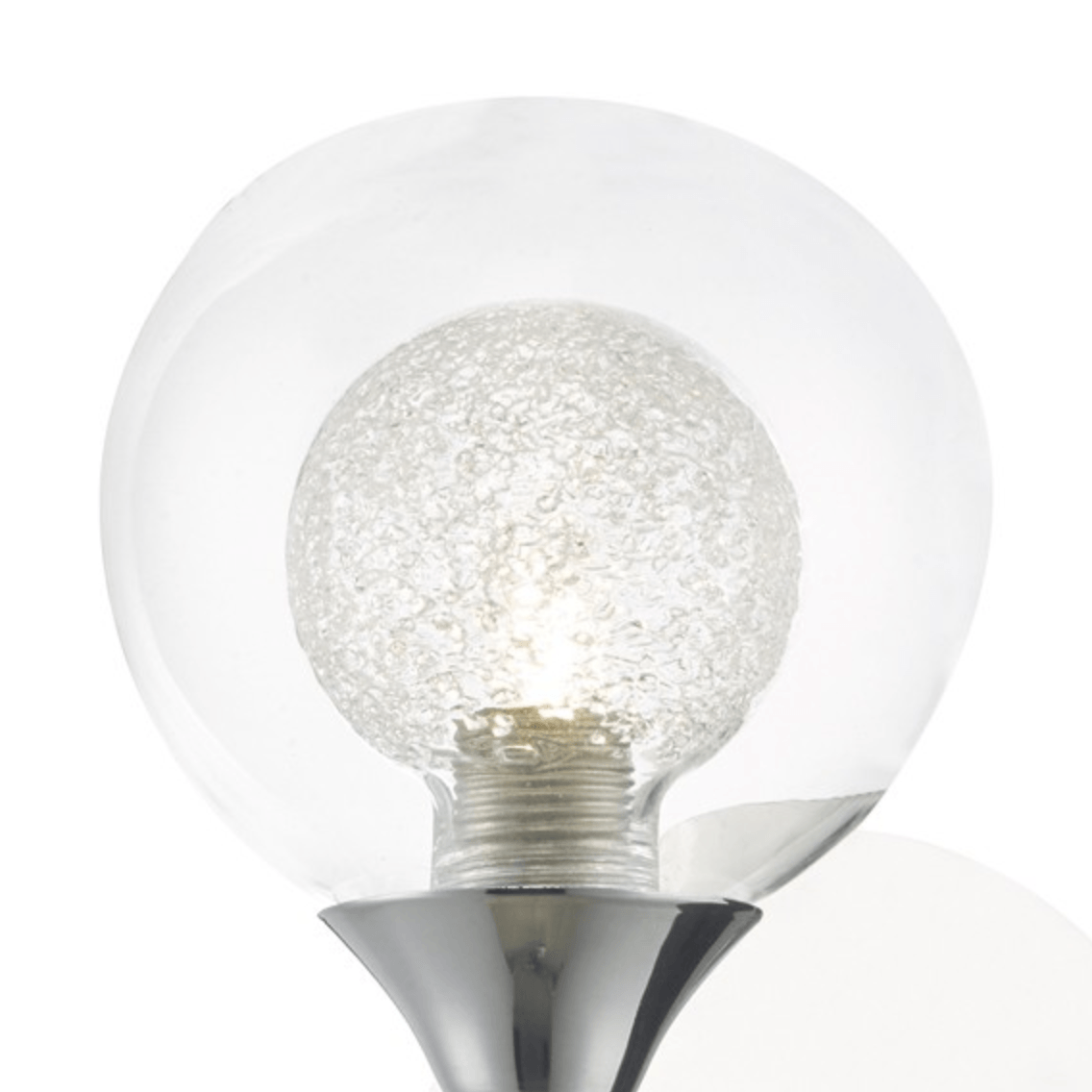 Blackheath Polished Chrome And Glass Wall Light - ID 6867